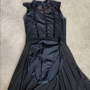 black dance costume